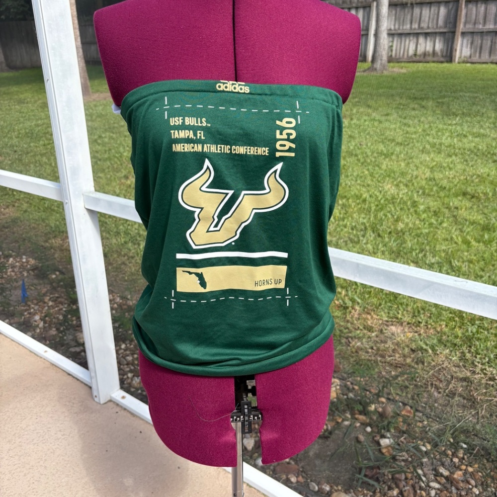 University of South Florida Bulls Strapless Tube Top Shirt size M